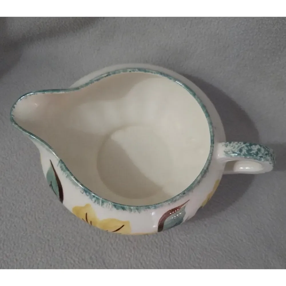 Blue Ridge Southern Pottery Yellow Flower CREAMER Hand Painted